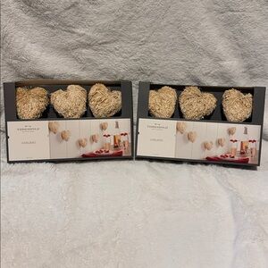 Threshold Heart Corn Husk Heart Garland set of 2